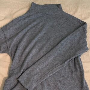 Periwinkle blue soft mock neck sweater